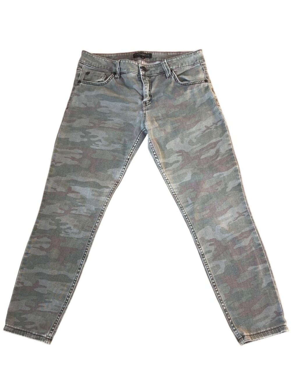 Sanctuary Camouflage Jeans Sz 28 Distressed Skinny Casual Denim Streetwear